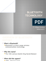 Bluetooth Technology: T. Vijaya Purnima 10030141071