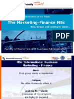 MSc IB Marketing-Finance