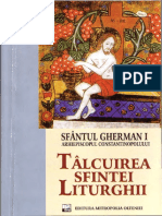 Sf Gherman I, Arhiepiscopul Constantinopolului, Tâlcuirea Sfintei Liturghii, 2005