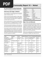 Mineral Commodity Report 10 - Nickel: by Tony Christie and Bob Brathwaite