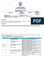 Plano Analitico - Termo