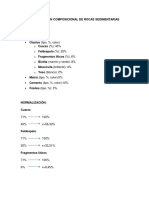 Clasificación Composicional de Rocas Sedimentarias