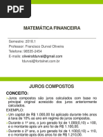 Juros e Descontos Compostos