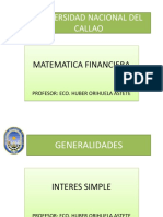 2º Clase de Matemática Financiera