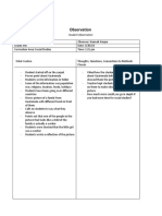 social studies lesson observation form