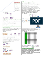 Fraccione, Porcentajes y Decimales