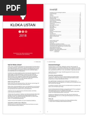 Kloka Listan 2018  PDF
