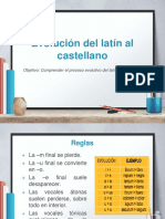 Evolución Latín A Castellano