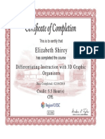 Differentiating Instruction With 3d Graphic Organizers Certificate