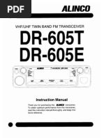 Alinco DR-610 Instruction Manual | PDF | Very High Frequency | Radio