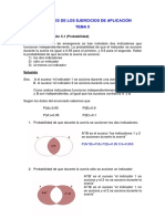 Soluciones probabilidad ejercicios aplicación tema 5