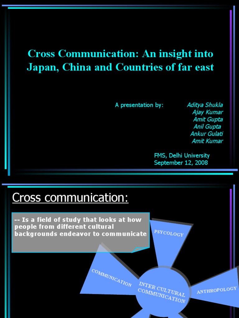 Japan-China Cultural Communication Insights | PDF | Communication ...