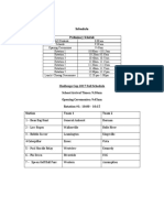 Challenge Cup 2017 Full Schedule