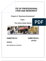 Institute of Professional Education and Research: Project of "Business Economics" Topic: - The Indian Retail Sector