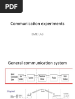 Communication Experiments: Bme Lab