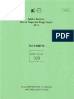 SOAL TKD Saintek 2016 + Kunci Jawaban.pdf