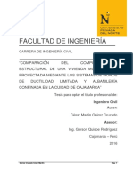 Comparación Ductilidad Limitada y Albañileria