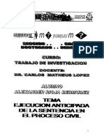 Ejecucion Anticipada de La Sentencia en El Proceso Civil