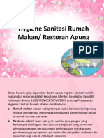 Hygiene Sanitasi Restoran Apung