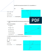Hallar La Ecuación General de La Recta Que Pasa Por El Punto A