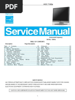 AOC TFT-LCD Color Monitor 716sa Service Manual