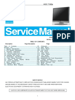 AOC TFT-LCD Color Monitor 716sa Service Manual