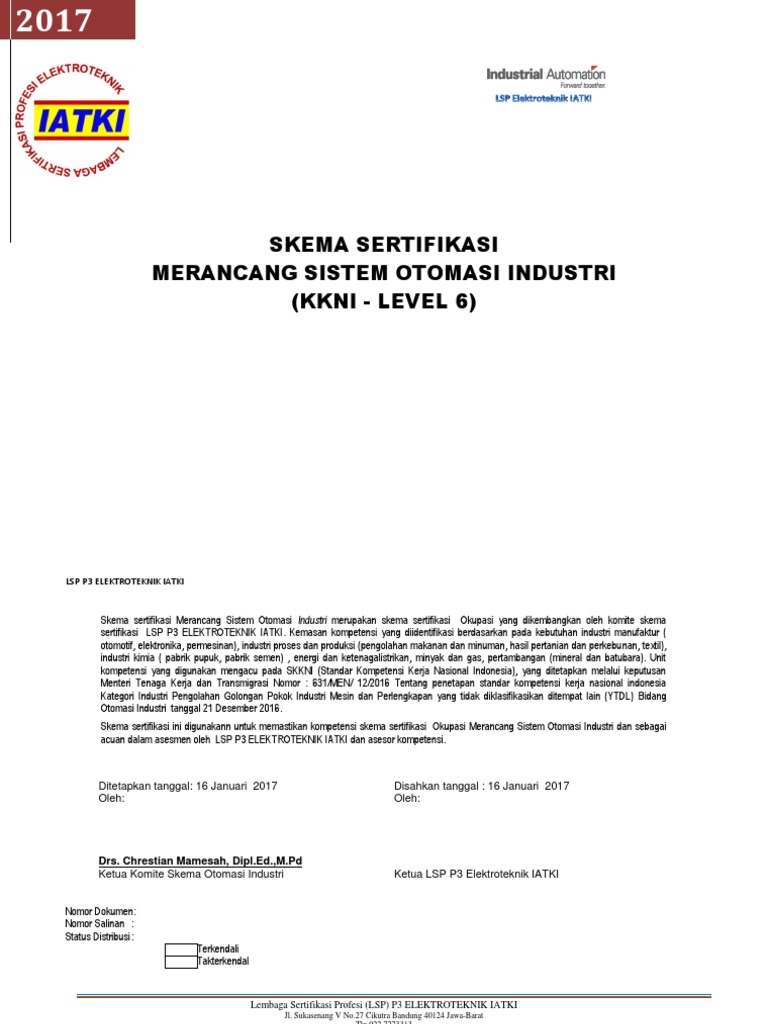 Skema Sertifikasi Level 6