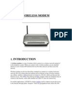 Wireless Modem: Wifi DSL