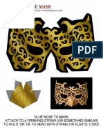 Masquerade Mask Gold