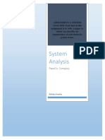 System Analysis of The Sales Department at Pepsi Final2