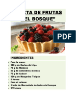 Tarta de Frutas Del Bosque