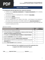 KOICA Application Form