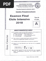 Cpu Unasam - Examen Final Ciclo Intensivo 2018 (Area A)