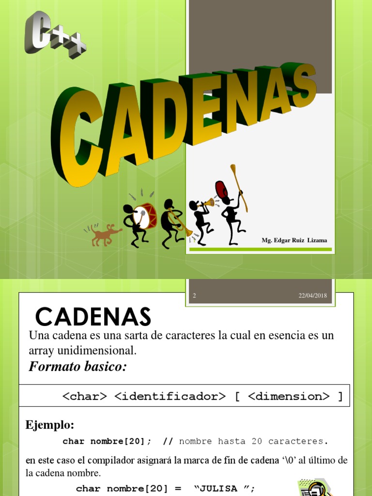 Manejo de Cadenas en C++ | PDF | C ++ | Cadena (informática)