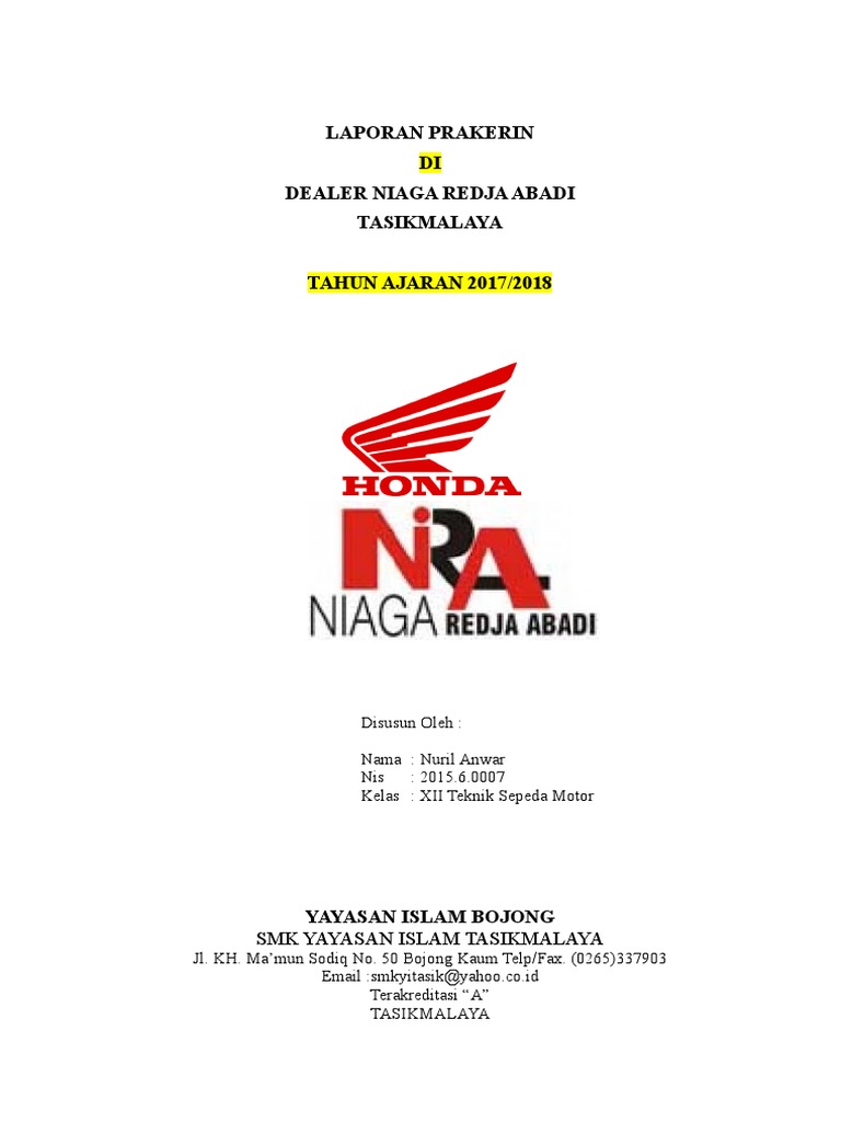Contoh Laporan Pkl Tsm Tentang Ganti Oli