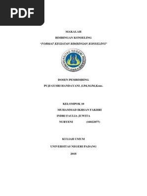 Makalah Bk Format Kegiatan Bk