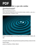 Quer Entender o Que São Ondas Gravitacionais