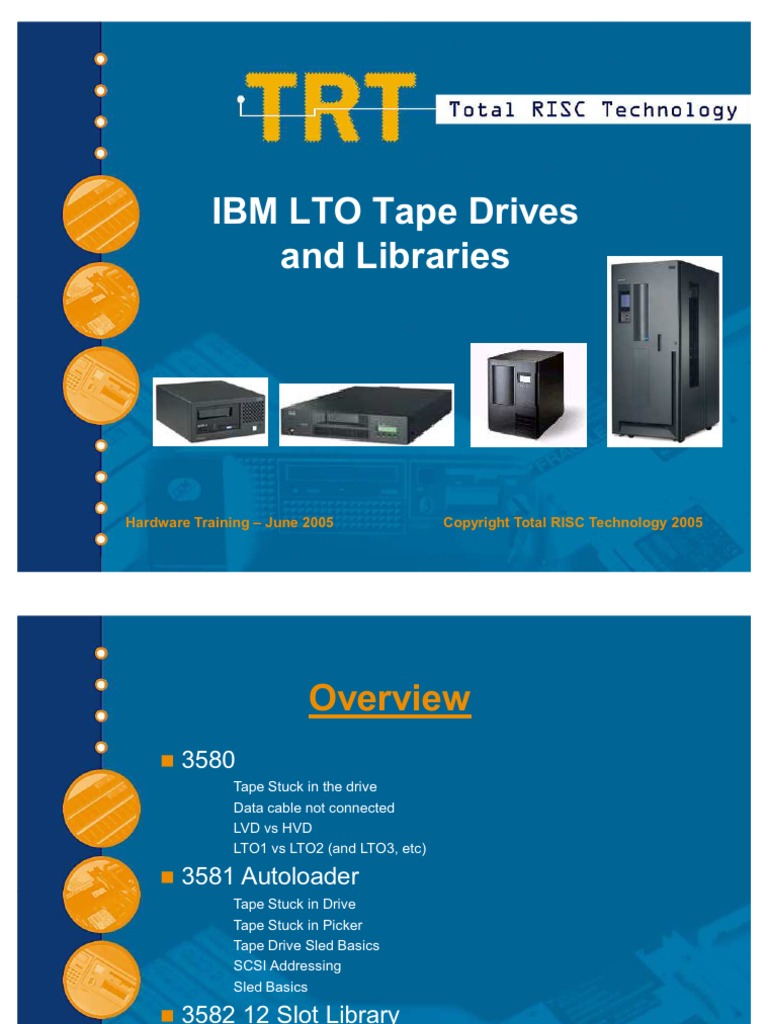 LTO Tape Drive Training PDF Electronics Computer Architecture