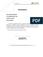 Memorandum para Pasantes