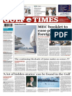 Gulf Times: MEC Booklet To Ease Process For Foreign Investors