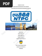 Download Production and Operations Management Project on Ntpc Simhadri2007 by Mithun Kumar Patnaik SN37711964 doc pdf