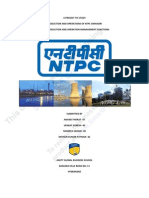 Download Production and Operations Management Project on Ntpc Simhadri2007 by Mithun Kumar Patnaik SN37711964 doc pdf