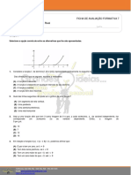 Funções Reais de Variável Real - Ficha de Avaliação Formativa 7