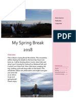 My Spring Break 2018: Maria Guerrero Publication Assignment