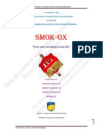 Marketing Project on Smokox