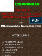 Materi Kuliah Perdana Kimia Lingkungan