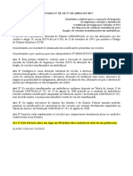 Portaria Denatran 58 de 2017 Ambulancia