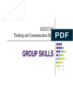 Notes- Group Skills