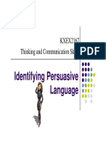 Notes- Identifying Persuasive Language