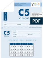 Avaliação de Ciências 5º Ano